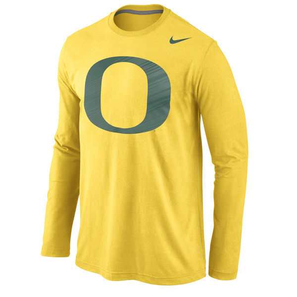 Oregon Ducks Nike Logo Cotton Long Sleeve WEM T-Shirt - Yellow,We sell and wholesale Oregon Ducks Nike Logo Cotton Long Sleeve WEM T-Shirt - Yellow on line form chian!